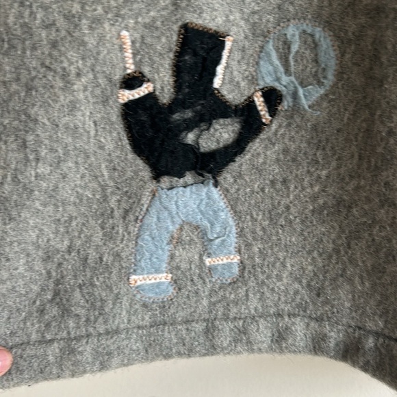 Vintage Grey Inuvik Hooded Zip Up Wool Coat Size 14 - Picture 4 of 14